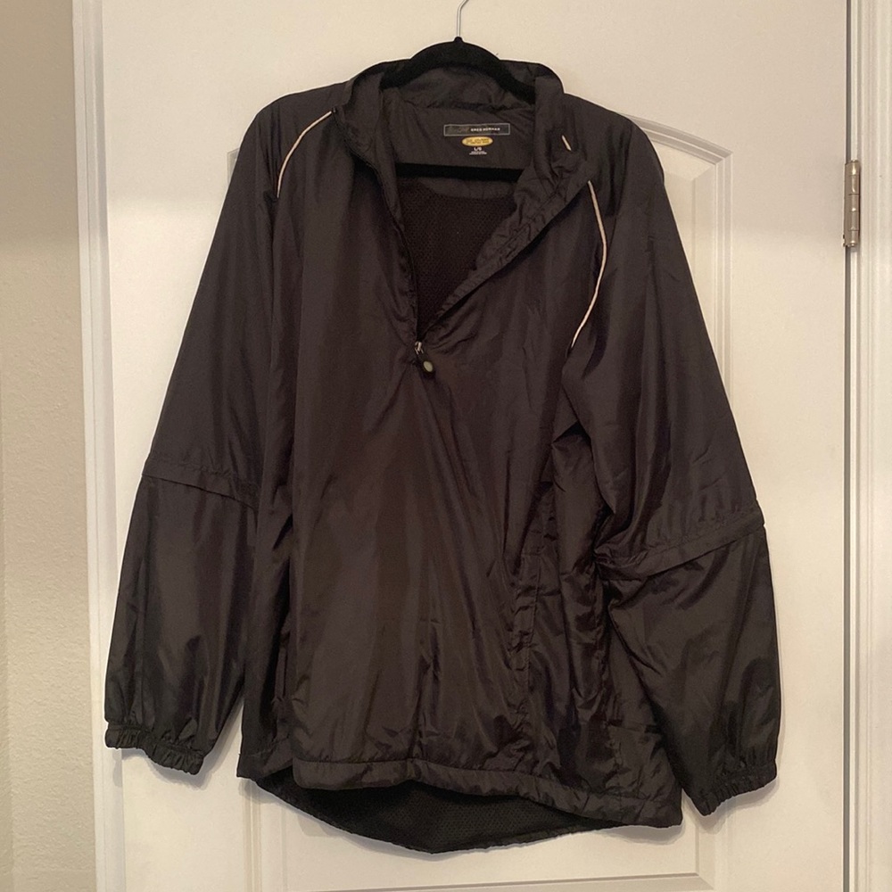 Greg Norman Mens PlayDry Large Windbreaker Pullover